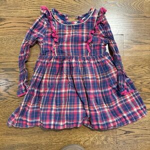 Egg New York Blue and Red Plaid Fall Dress